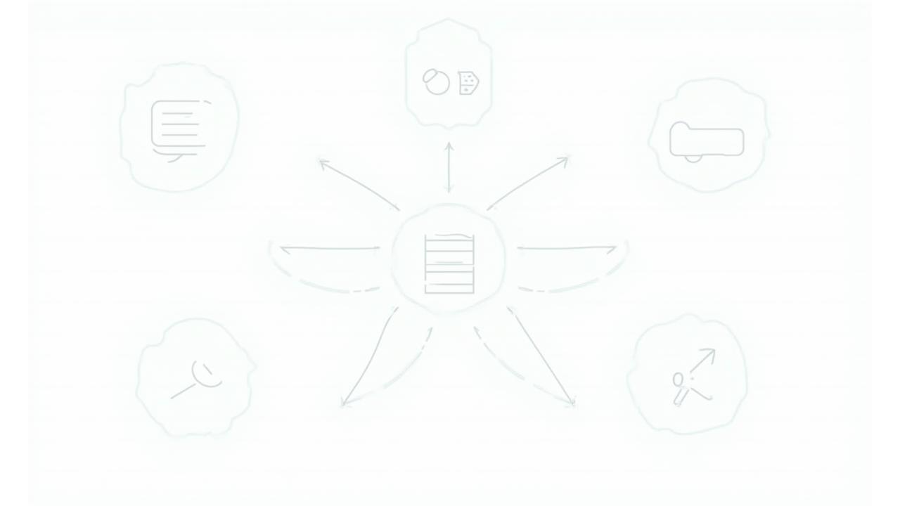 Интерактивная схема процесса геологических исследований, от сбора данных до финального отчета.