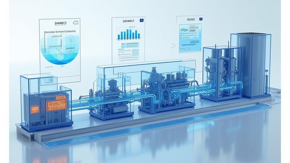 Схема установки прямого извлечения лития (DLE) с элементами индикации экологичности
