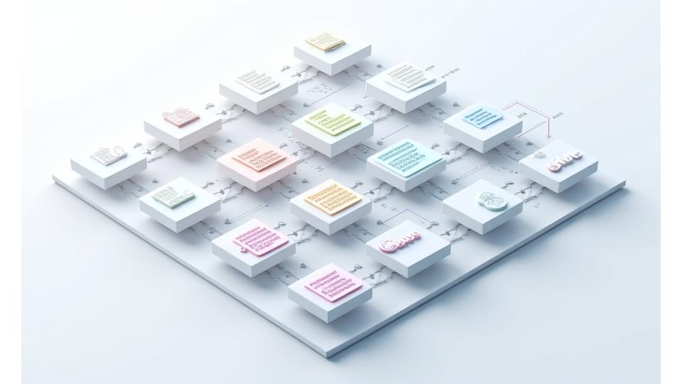 Графическая матрица, иллюстрирующая различные области нормативного соответствия в горнодобывающей отрасли. Отображает взаимосвязи между экологией, безопасностью, земельными правами и экономическими аспектами. Использование иконографики и цветового кодирования для улучшения понимания.